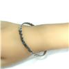 Image 3 : Handmade Navajo Sterling Silver Wave Bangle