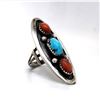 Image 2 : Navajo Coral & Turquoise Sadie Sam Ring