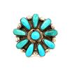 Image 1 : Zuni Petit Point Turquoise Vintage 1960 Ring