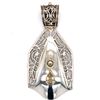 Image 1 : Handmade Sterling Silver Faceted Citrine Pendant