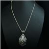 Image 2 : Handmade Sterling Silver Faceted Citrine Pendant
