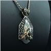 Image 3 : Handmade Sterling Silver Faceted Citrine Pendant