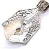 Image 4 : Handmade Sterling Silver Faceted Citrine Pendant