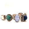 Image 1 : Handmade Turquoise, Multi Stone Link Bracelet