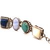 Image 4 : Handmade Turquoise, Multi Stone Link Bracelet