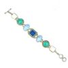 Image 6 : Handmade Turquoise, Multi Stone Link Bracelet