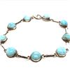 Image 1 : Navajo Handmade Larimar Link Bracelet