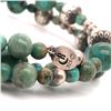 Image 2 : Kingman Turquoise Navajo Pearl Wrap Bracelet