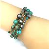 Image 3 : Kingman Turquoise Navajo Pearl Wrap Bracelet