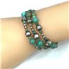 Image 5 : Kingman Turquoise Navajo Pearl Wrap Bracelet
