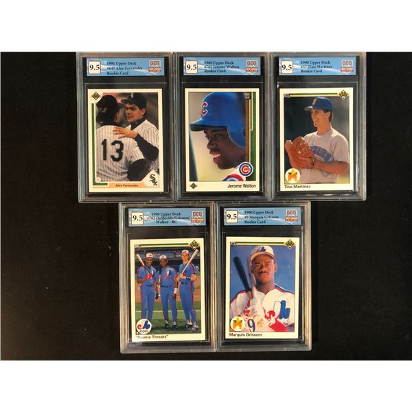 GCG HIGH GRADE UPPER DECK BASEBALL CARD LOT