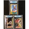 Image 1 : GCG HIGH GRADE BASEBALL CARD LOT