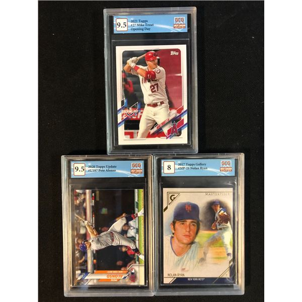 GCG HIGH GRADE BASEBALL CARD LOT