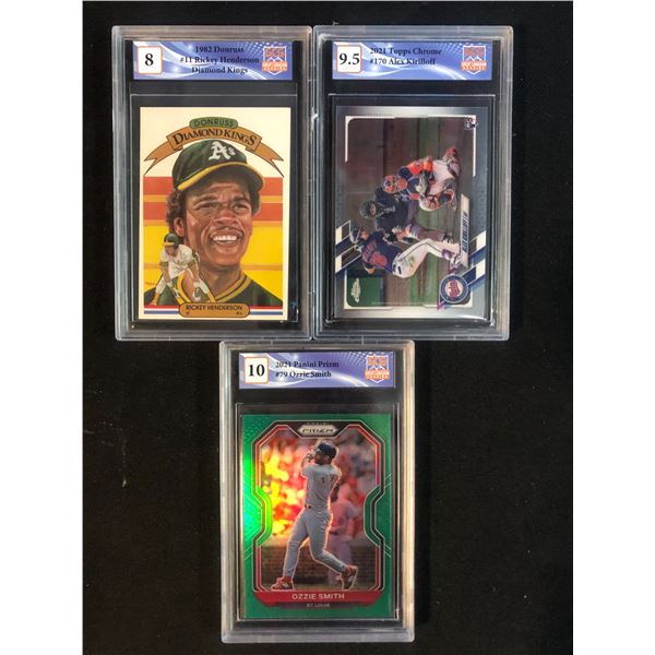 GCG HIGH GRADE BASEBALL CARD LOT