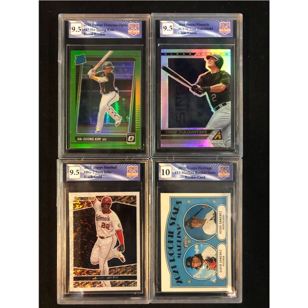 GCG HIGH GRADE BASEBALL CARD LOT