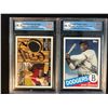 Image 1 : GCG HIGH GRADE BASEBALL CARD LOT (CRAIG BIGGIO/ JACKIE ROBINSON)