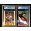 Image 1 : GCG HIGH GRADE BASEBALL CARD LOT (ROBIN YOUNT/ MIKE SCHMIDT)