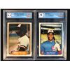 Image 1 : GCG HIGH GRADE BASEBALL CARD LOT (EDDIE MURRAY/ TIM RAINES)