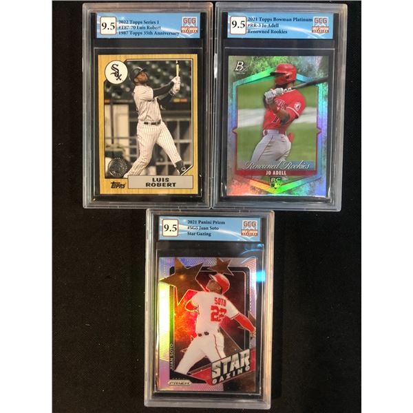 GCG HIGH GRADE BASEBALL CARD LOT