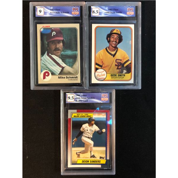 GCG HIGH GRADE BASEBALL CARD LOT