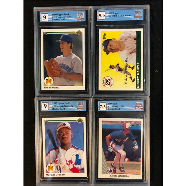 GCG HIGH GRADE BASEBALL CARD LOT