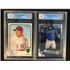 Image 1 : GCG HIGH GRADE BASEBALL CARD LOT (MIKE TROUT/ VLADIMIR GUERRERO JR.)