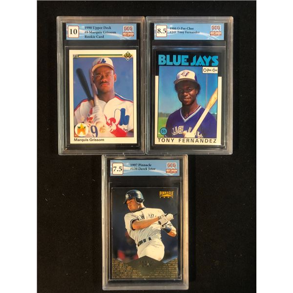 GCG HIGH GRADE BASEBALL CARD LOT