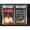 Image 1 : GCG HIGH GRADE DEION SANDERS BASEBALL ROOKIE CARD LOT