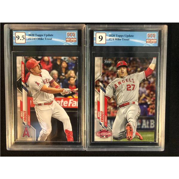 GCG HIGH GRADE 2020 TOPPS MIKE TROUT BASEBALL CARD LOT