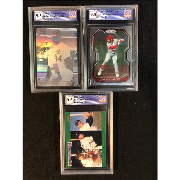 GCG HIGH GRADE BASEBALL CARD LOT