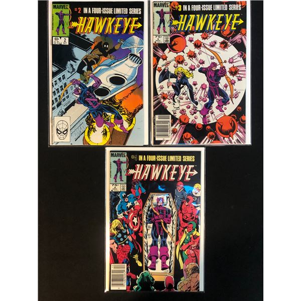 HAWKEYE NO.2-4 Ina Four Issue Limited Series (MARVEL COMICS)