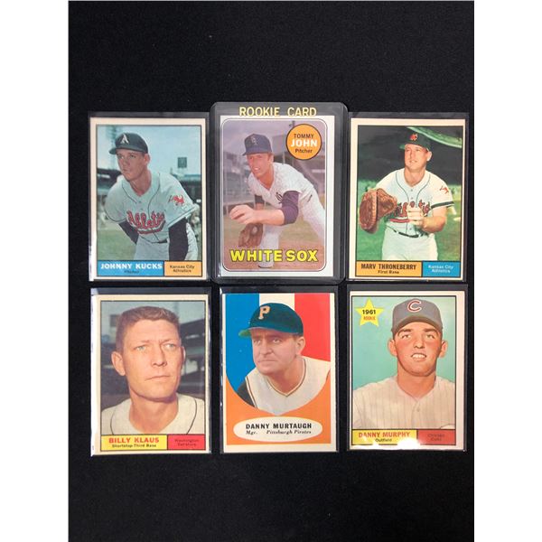 ASSORTED VINTAGE BASEBALL CARD LOT