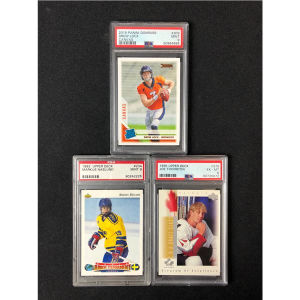 LOT OF PSA GRADED CARDS WITH DREW LOCK RATED ROOKIE