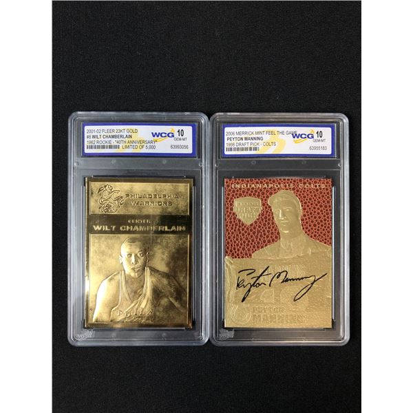 GRADED GOLD FOIL TRADING CARD LOT