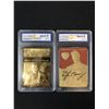 Image 1 : GRADED GOLD FOIL TRADING CARD LOT