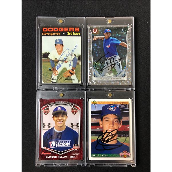 ASSORTED AUTOGRAPH BASEBALL TRADING CARD LOT