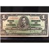 Image 1 : 1937 CANADIAN $1.00 BILL