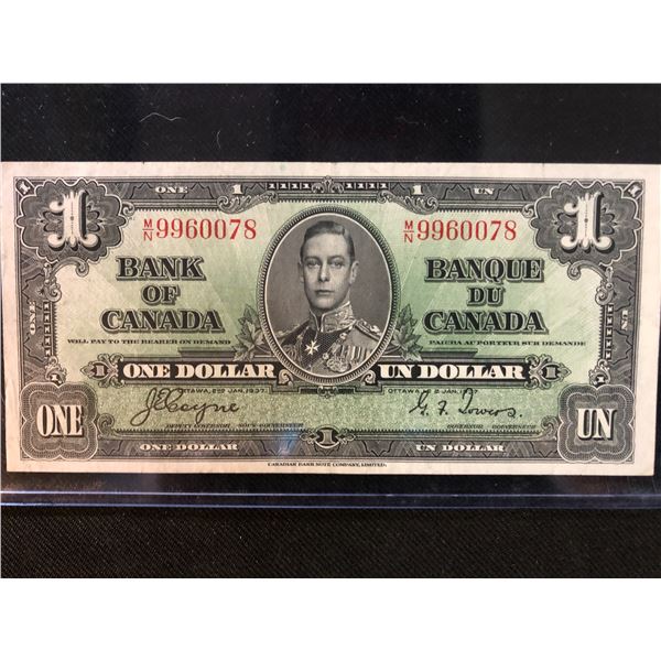 1937 CANADIAN $1.00 BILL