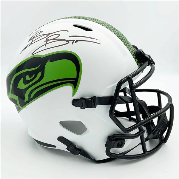 BRIAN BOSWORTH SIGNED SEATTLE SEAHAWKS LUNAR ECLIPSE FULL-SIZE HELMET (FROZEN POND COA)