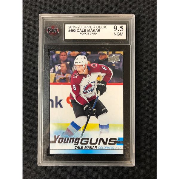 2019-20 UPPER DECK #493 CALE MAKAR ROOKIE CARD GRADED KSA 9.5