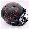 Image 1 : STEFON DIGGS SIGNED ECLIPSE FULL-SIZE SPEED HELMET (BAS WITNESSED)