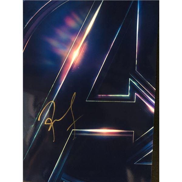 ROBERT DOWNEY JR. SIGNED AVENGERS 8 X 10 (RA COA)