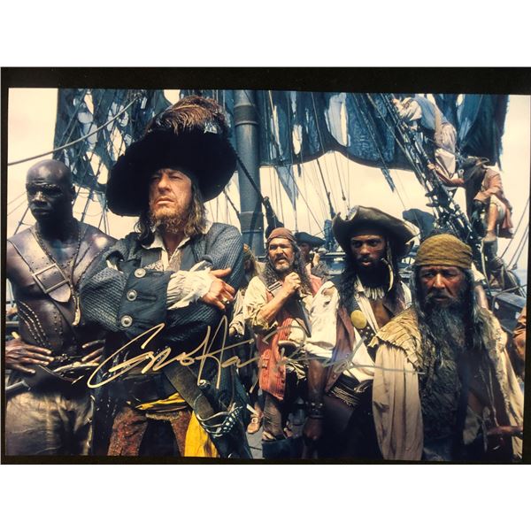 GEOFFREY RUSH SIGNED PIRATES OF THE CARIBBEAN 8 X 10 (RA COA)