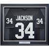 Image 1 : BO JACKSON SIGNED FRAMED FOOTBALL JERSEY (BECKETT COA)