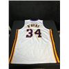 Image 1 : SHAQUILLE O'NEAL SIGNED LAKERS PRO STYLE JERSEY (BECKETT HOLO)