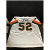 Image 1 : RAY LEWIS SIGNED MIAMI HURRICANES PRO STYLE JERSEY