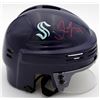 Image 1 : Jamie Oleksiak Autographed Seattle Kraken Blue Helmet Fanatics Holo