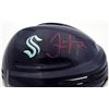 Image 2 : Jamie Oleksiak Autographed Seattle Kraken Blue Helmet Fanatics Holo