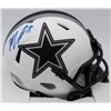 Image 1 : Micah Parsons Signed Dallas Cowboys Lunar Eclipse White Speed Mini Helmet (Smudged) Fanatics Holo