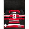 Image 1 : BOBBY HULL SIGNED BLACKHAWKS CCM HOCKEY JERSEY W/GOLDEN JET/HOF 1983 (BECKETT COA)